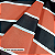 Toalha Decoração festa Futebol Branco Preto Vermelho 1,40m - Imagem 2