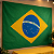 Kit festa Brasil decoração Painel Bandeira e Toalha Amarela - Imagem 7