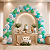 Kit festa Arca de Noé Decoração religosa arco 175pçs - Imagem 2