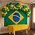 Kit festa Brasil decoração Painel Bandeira+Toalha+Balão - Imagem 9