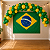 Kit festa Brasil decoração Aniversário Painel Bandeira+Balão - Imagem 5