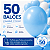 50 Balão bexigas n5 festa Azul Claro decoração aniversário - Imagem 2