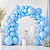 50 Balão bexigas n5 festa Azul Claro decoração aniversário - Imagem 5