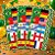 30 Adesivos Festa Quadrado Nações Copa Decoração 5x5cm - Imagem 1