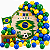 Kit Festa Brasil Decoração Comemoração arco 150 bexiga balão - Imagem 7