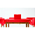 Toalha De Mesa TNT Festa Vermelho Decoração Eventos 1,20mx1m - Imagem 4