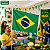 Bandeira Brasil Aste Decoração Carro festa loja bancada 90cm - Imagem 4