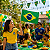 Bandeira Brasil Aste Decoração Carro festa loja bancada 45cm - Imagem 6