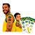 12 Tatuagem De Pele Decoração Brasil Festa Copa 2026 - Imagem 1