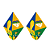 2 Balão De Papel Decoração Brasil Festa Copa 2026 - Imagem 1