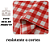 Toalha de Mesa Térmica para Cozinha Xadrez Vermelho Decoração 1,40m - Imagem 2
