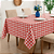 Toalha de Mesa Térmica para Cozinha Xadrez Vermelho Decoração 1,40m - Imagem 1