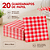 Guardanapo de Papel Xadrez Vermelho Dupla Camada 20un 33x33 - Imagem 4