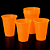 15 Copos Autraliano NEON Festa balada Aniversário 440ML Cor:Laranja - Imagem 1