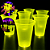 15 Copos Autraliano NEON Festa balada Aniversário 440ML Cor:Amarelo - Imagem 1