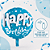 Balão Metalizado Redondo Decoração Happy Birthday Azul 58cm - Imagem 4