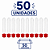 TUBETE TAMPA LISA GRANDE- PCT C/50 - VERMELHO - Imagem 2