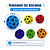 AD- MINI BOLA  SPACE BALL 6.3 CM C/12 UN - Imagem 3