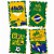 4 Quadros Decorativos Decoração Brasil Festa Copa 2026 - Imagem 1
