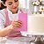 Espátula n10 Rosa decoração bolo massa decorada Confeiteira - Imagem 1