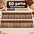 50 Garfos descartáveis Marrom decoração festa aniversário - Imagem 3