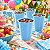 50 Copos Descartáveis Azul claro 200ml Festa aniversário - Imagem 5