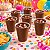 50 Copos Descartáveis Marrom 200ml Festa aniversário eventos - Imagem 4