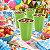 50 Copos Descartáveis Verde claro 200ml Festa aniversário - Imagem 2