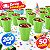 50 Copos Descartáveis Verde claro 200ml Festa aniversário - Imagem 3