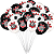 Kit festa Corinthians Decoração anive Cortina+ Balão+ Toalha - Imagem 3