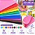 Kit 10 Placa EVA lisa artesanato decoracao escolar festa - Imagem 2