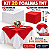Kit 20 Toalha com branco Decoração Festa Cores Aniversário - Imagem 1