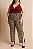 Calça Pantalona com Abertura Lateral Onça - Imagem 1