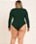 Body Manga longa Transpassado Verde - Imagem 2