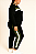 Conjunto Moletinho Preto com Branco e Verde - Imagem 2