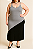 Vestido cinza e preto longo - Imagem 1