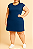 Vestido azul marinho com poá - Imagem 1