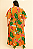 Vestido transpassado estampado laranja - Imagem 2
