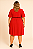 Vestido vermelho mangas - Imagem 2