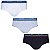 Cueca Lupo Slip Kit com 3 Unidades - Algodão com Elastano (Adulto) - 00524-089 - Imagem 1