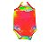 CONJUNTO BODY FRU-FRU E SHORTS TIE DIE VERMELHO E AMARELO - Imagem 5