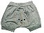 TRIJUNTO DE BODY CINZA COM SILK GOOD VIBES COM SHORTS SARUEL BUMBUM URSINHO E BABADOR - TAMANHO 0-3 MESES - Imagem 2