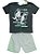 Conjunto Menino Shorts e camiseta  dinossauro T-Rex - Tamanho 4 - Imagem 1
