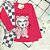 CONJUNTO INFANTIL MEIA ESTAÇÃO DOG CASACO PINK  - TAMANHO 2 AO 10 - Imagem 2
