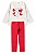 CONJUNTO INFANTIL MENINA MEIA ESTAÇÃO TOO CUTE OFF WHITE - TAMANHO 2 AO 10 - Imagem 1