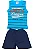 CONJUNTO MENINO CAMISETA REGATA AZUL CLARO C/ SILK SPORTS LEAGUE  C/ BERMUDA AZUL ESCURO- TAMANHO 1 AO 8 - Imagem 1