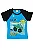 CONJUNTO MENINO CAMISETA AZUL/PRETA C/ SILK SAFARI C/ BERMUDA PRETA - Imagem 3