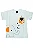 CONJUNTO MENINO CAMISETA BRANCA SILK MONSTER E ELEFANTE C/ BERMUDA PRETA- TAMANHO 1 AO 8 - Imagem 3