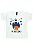 CONJUNTO MENINO CAMISETA BRANCA SILK DE LEÃO  C/ BERMUDA AZUL MARINHO- TAMANHO 1 AO 8 - Imagem 4