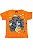 CONJUNTO MENINO CAMISETALARANJA SILK ASTRONALTA C/ BERMUDA PRETA- TAMANHO 1 AO 8 - Imagem 3